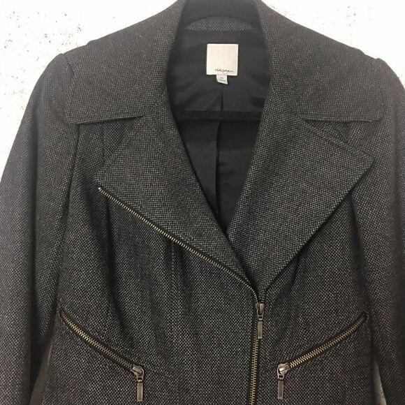 #119 HALOGEN TWEED ZIPPER BLAZER - Picture 2 of 7